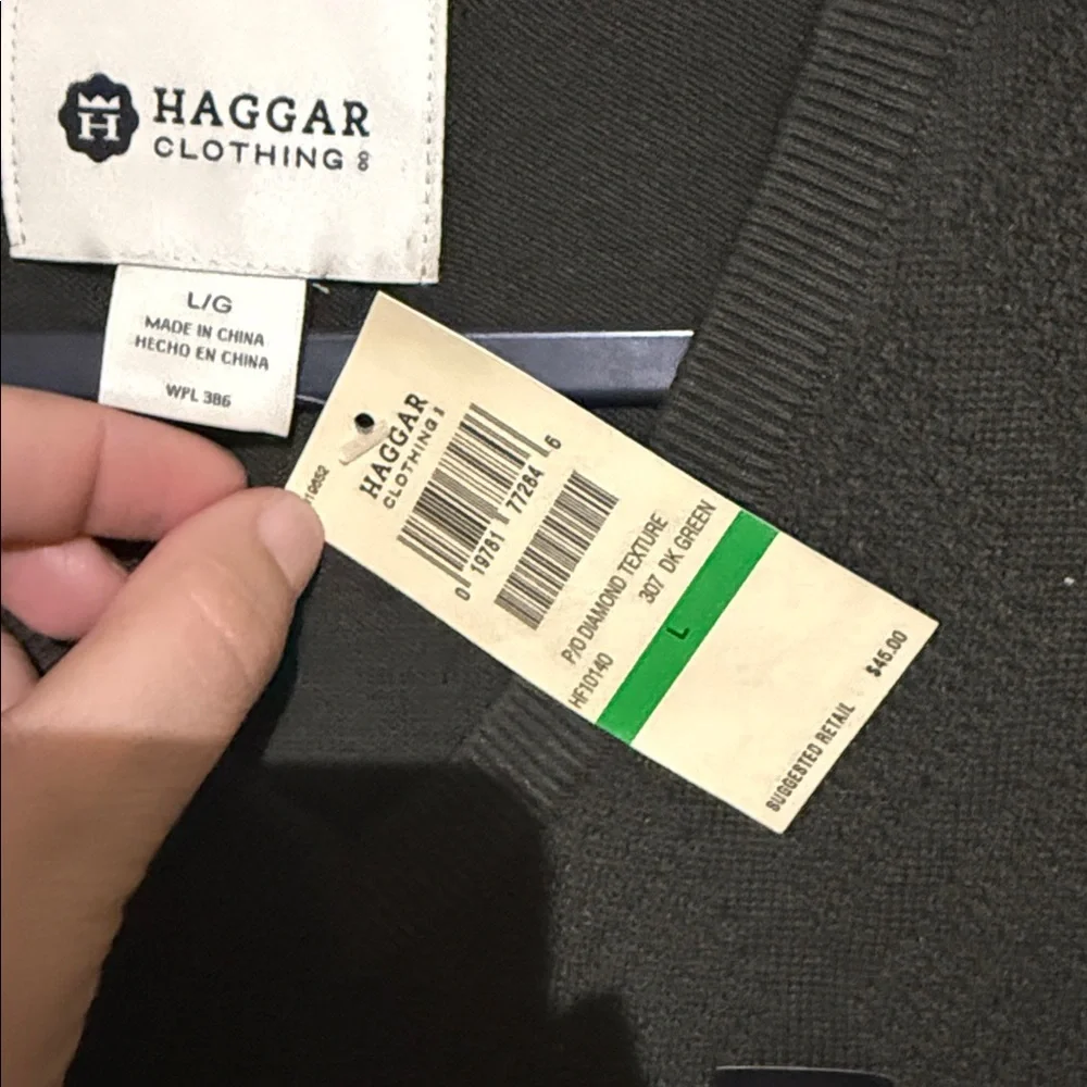 Haggar  Sleeveless V‑Neck Knit Vest